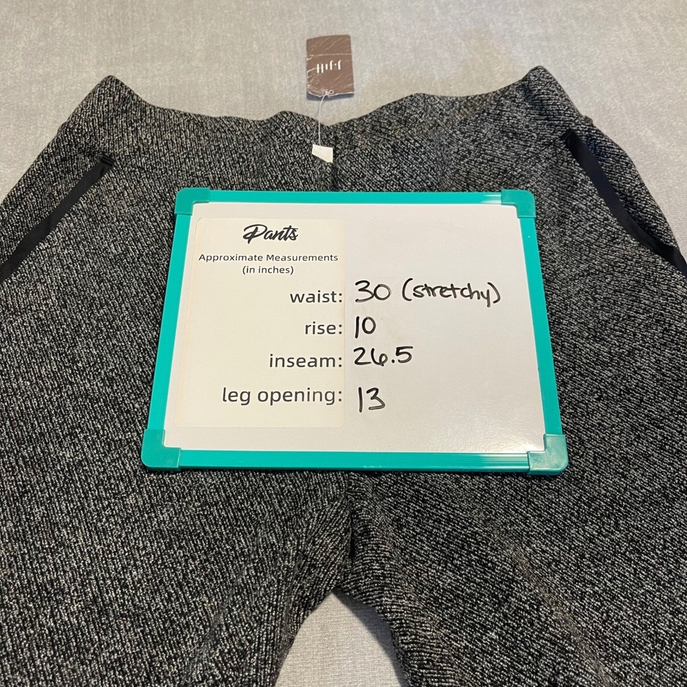 NEW J Jill Fit Black Gray Tweed Cuffed Ankle‎ Pants Stretchy Women's Size Small - Picture 7 of 12
